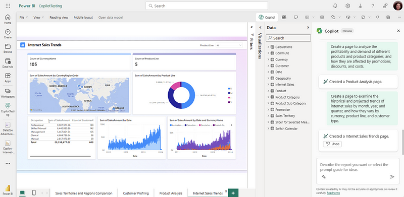 Overview of Copilot in Power BI Service