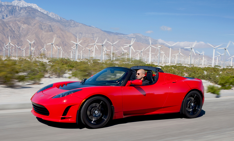 Clarkson testing the Tesla Roadster