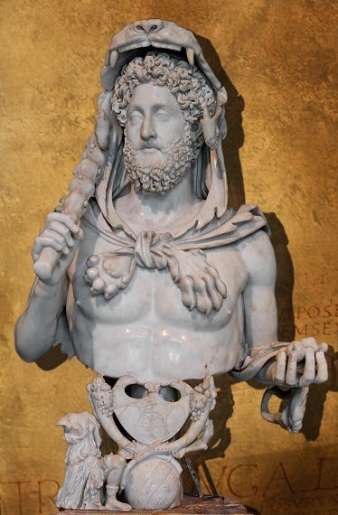 Commodus depicted as Hercules