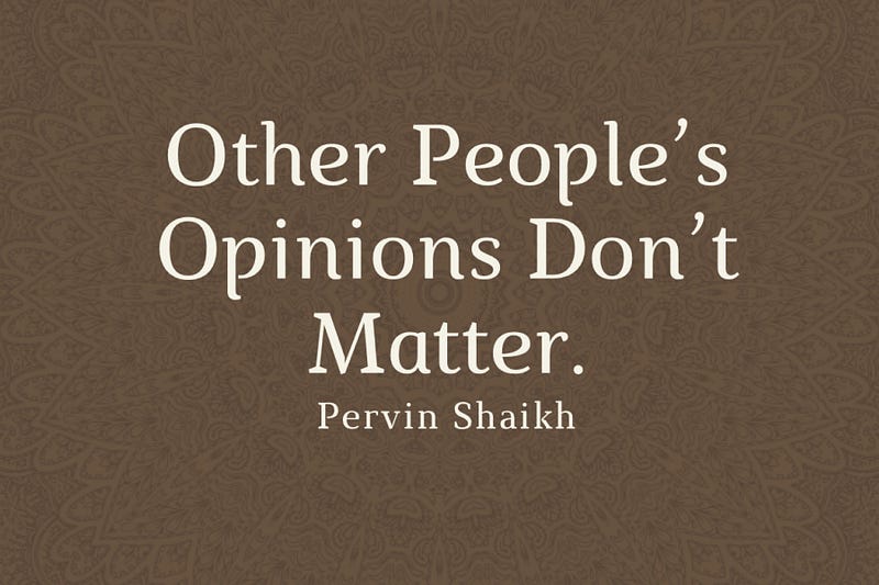 Understanding Fear of People's Opinion