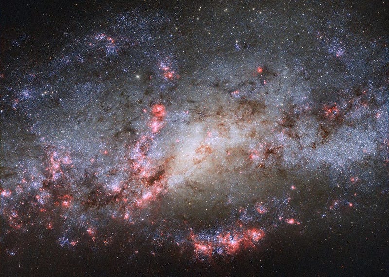 Cocoon Galaxy showing regions of star formation