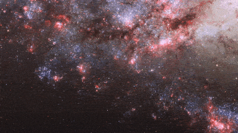 Hubble view of NGC 4490