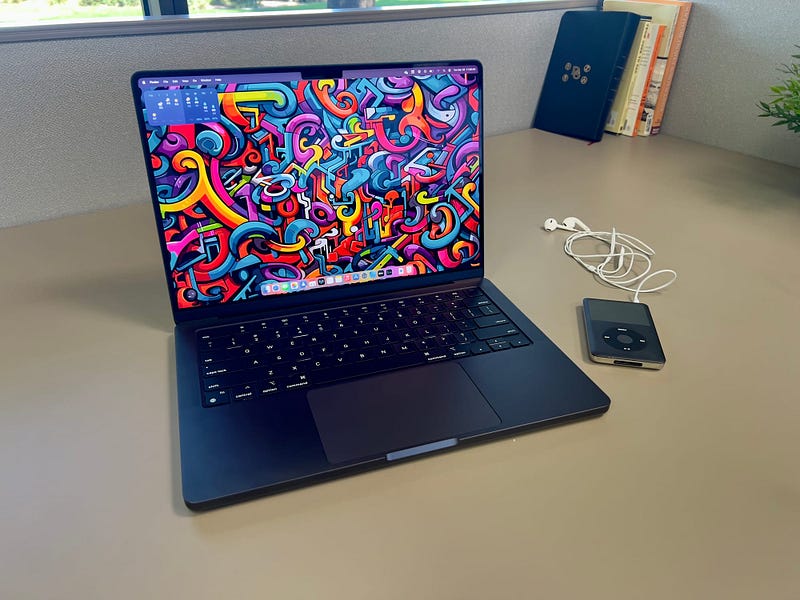 Space Black MacBook Pro showcasing its sleek design