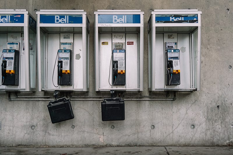 Nostalgic public payphone