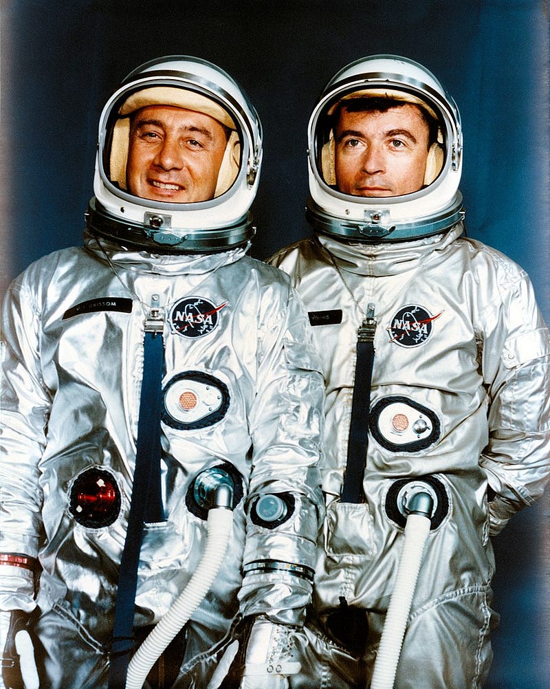 Gemini 3 crew members Gus Grissom and John Young