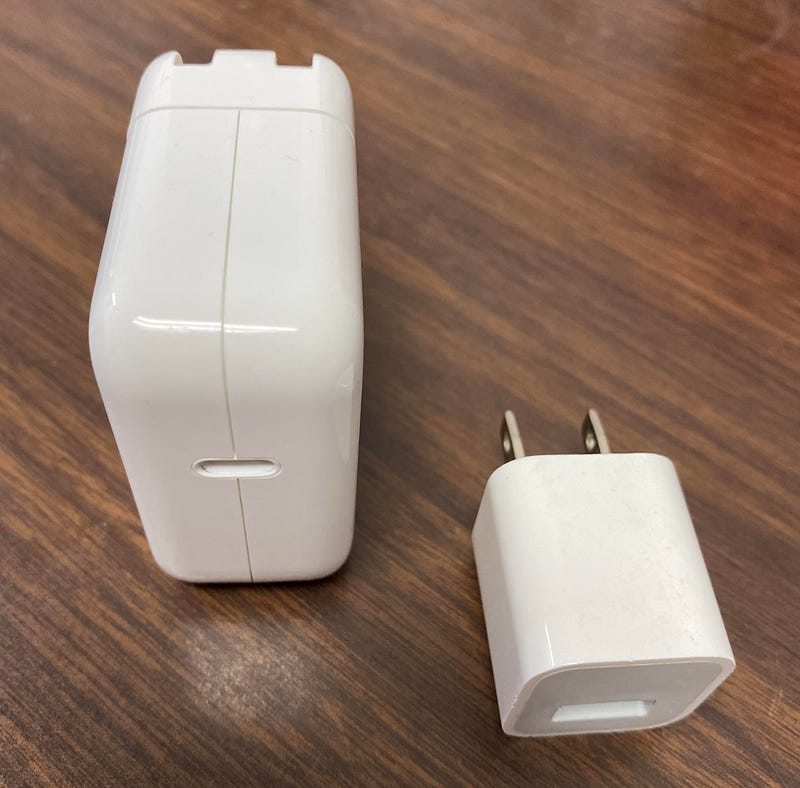 Apple power adapters with a humorous twist