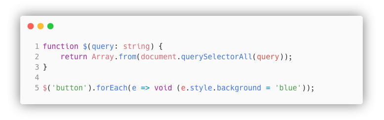 Modern JavaScript query selecting