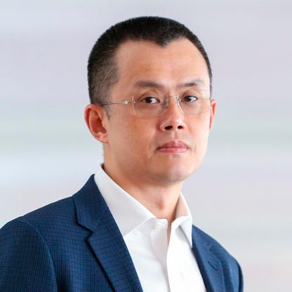 Changpeng Zhao at a Binance event