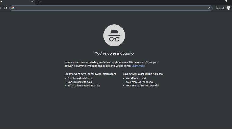 Incognito browsing features and implications