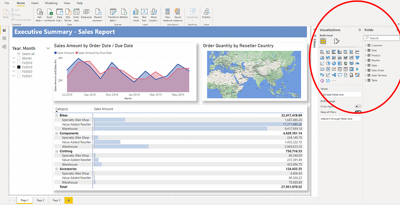 Creating Interactive Visuals in Power BI