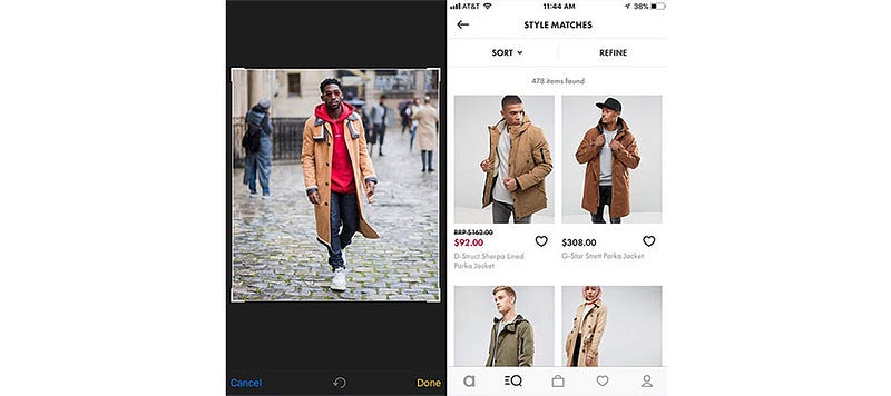 Visual search technology in retail