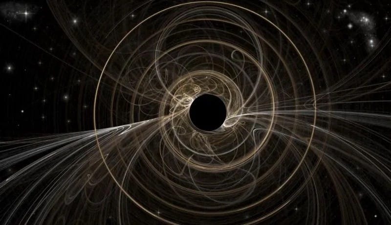 Conceptual depiction of Hawking radiation