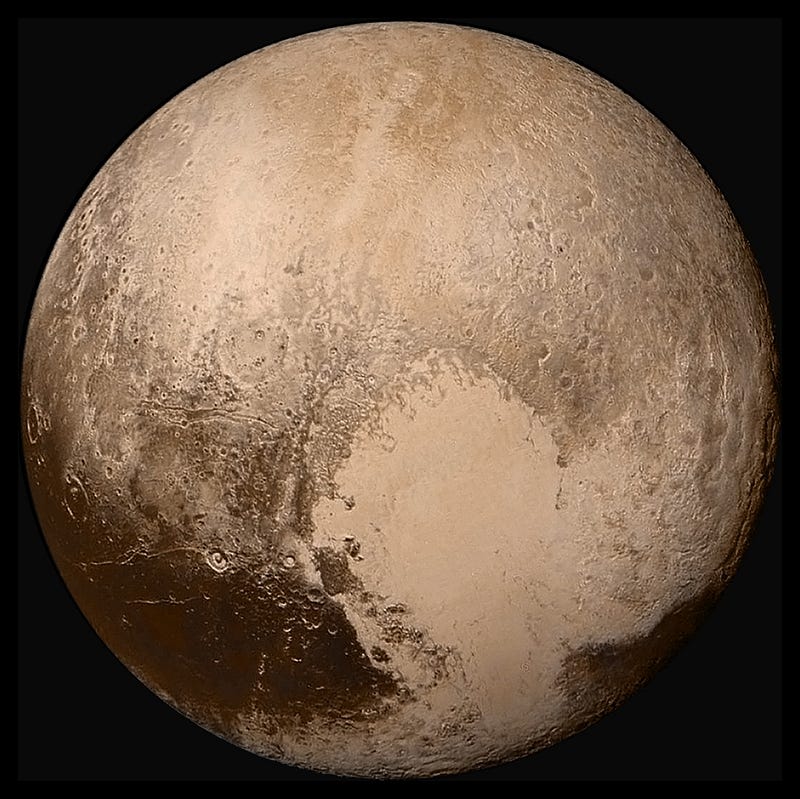 A captivating view of Pluto