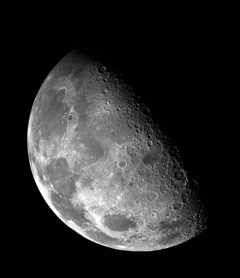 Geological features of the Moon