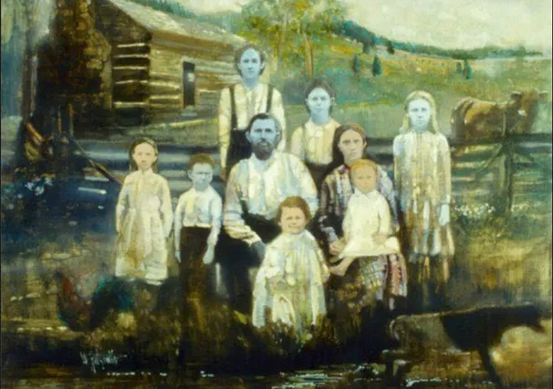 The Fugate family portrait from the 1800s