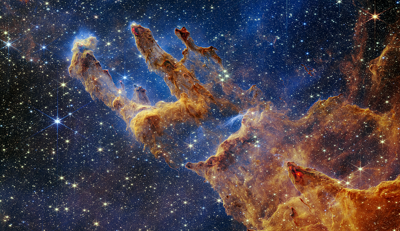 Webb's NIRCam captures the Pillars of Creation.