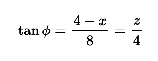 Area calculation for triangle B.