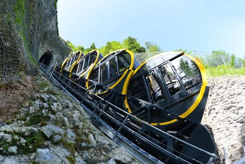 The world's steepest railway