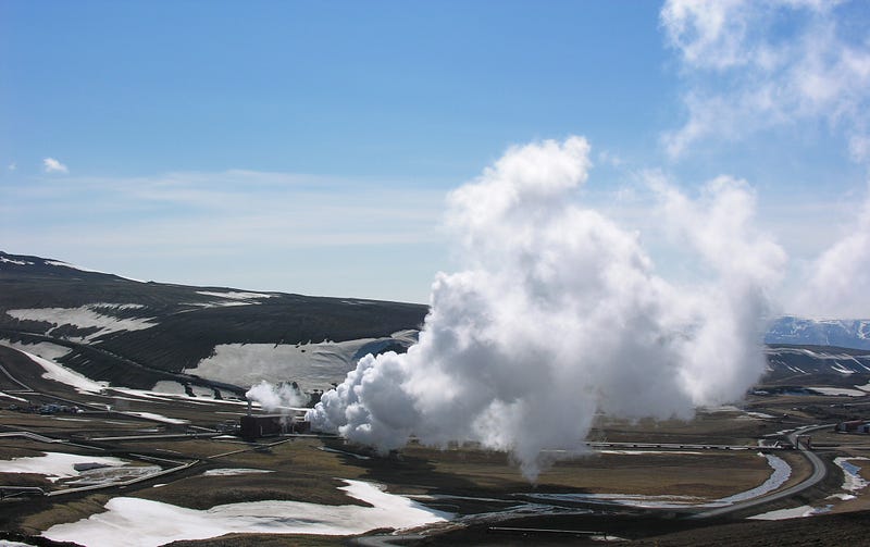 Geothermal drilling site in Tuscany