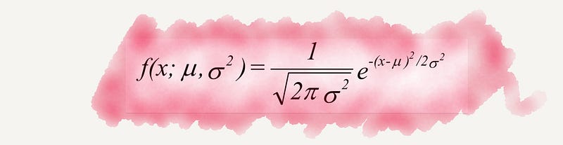 Graph representing normal distribution in statistics