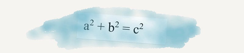 Illustration of the Pythagorean theorem in action