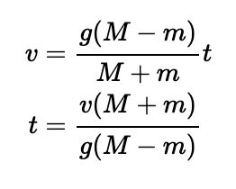 Motion equation for the first collision timing