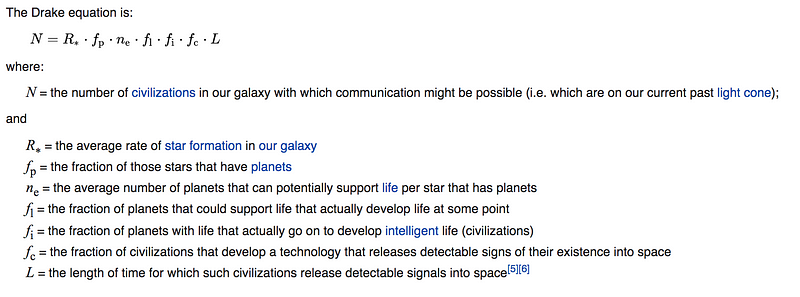 The Drake Equation