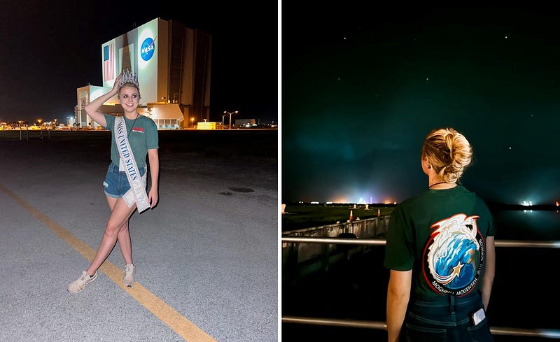 Miss United States at NASA Kennedy Space Center