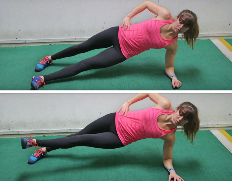 Adductor Side Plank Demonstration