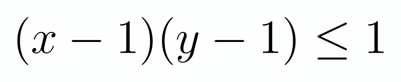 Rearranged expression of the Diophantine equation