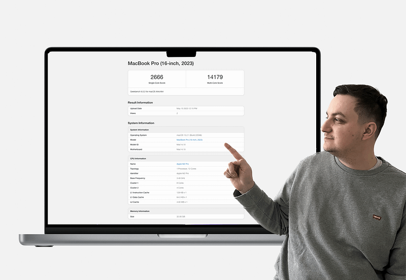 Apple MacBook Pro M2 Pro — Geekbench 6