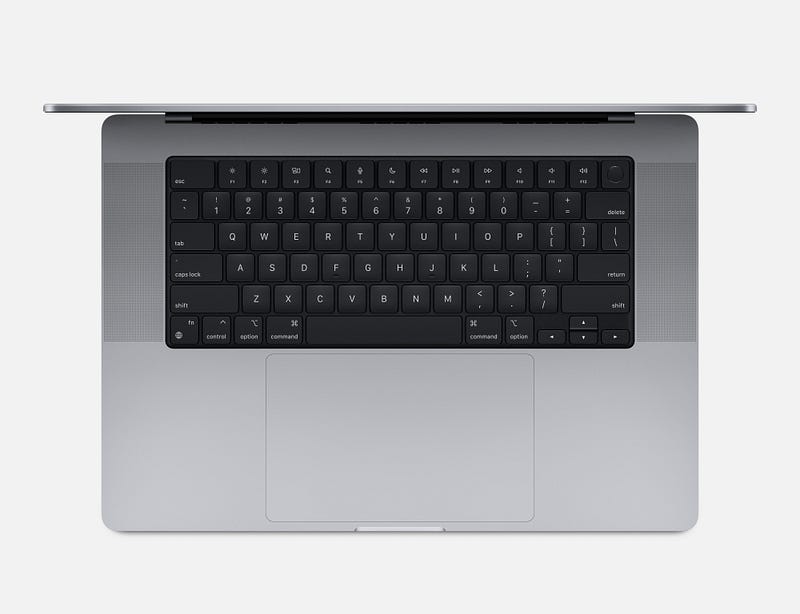 Apple MacBook Pro 16" — keyboard | Source Apple.com