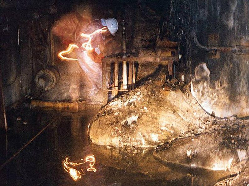 Chernobyl Elephant’s Foot, photo by the US Department of Energy