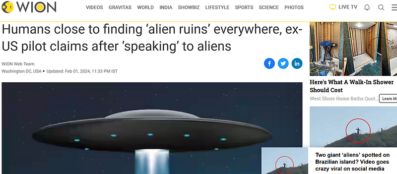 Humans on the verge of discovering alien ruins.