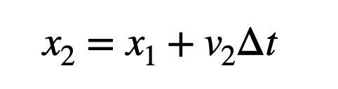 Position update trick using end interval velocity.